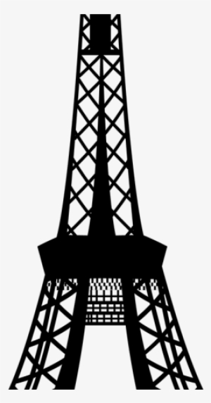 Drawn Eiffel Tower Silhouette - Eiffel Tower Clipart Png