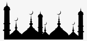 Png Royalty Free Download Masjid Silhouette At Getdrawings - Ramadan Kareem 2017 Black And White
