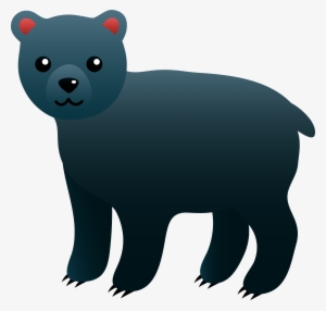 Cute Black Bear - Cute Black Bear Clipart