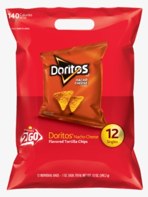 doritos® nacho cheese flavored tortilla chips - doritos packs