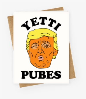 Yetti Pubes Greeting Card - T-shirt