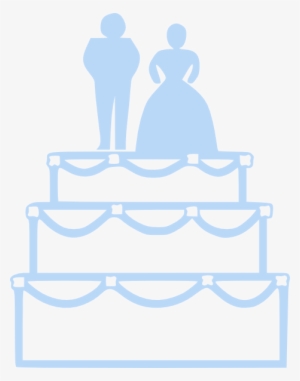 How To Set Use Blue Wedding Cake Svg Vector