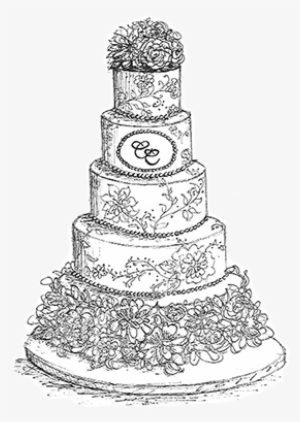 Two Tier Cake Sketch