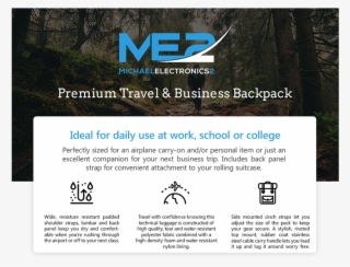 Premium Travel & Business Backpack For Laptop & Notebook - Forest