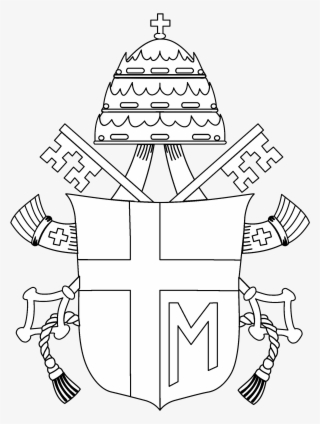Pope Logo Black And White - Pope