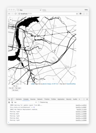 React Leaflet Pan By Buttons Clicked - Map