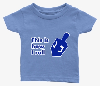 Blue Dreidel Baby T Shirt - Shirt