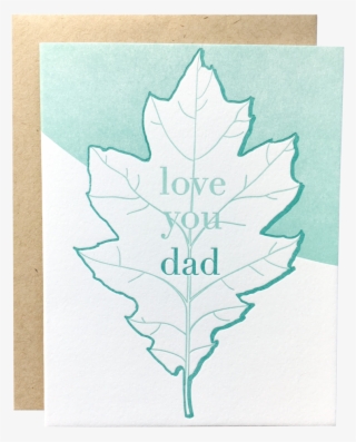 Oak Leaf Dad Card - Motif