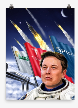 Elon Musk Poster Space X Tesla Solar City Hyperloop - Elon Musk Plakat