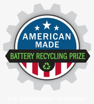American-made Battery Recycling Logo - Label
