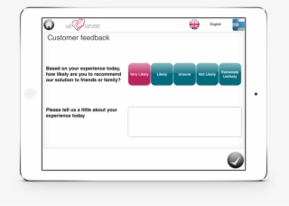 Simple Customer Feedback Survey Ipad