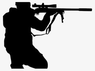 Drawn Snipers Hunting Rifle - Silhouette Sniper