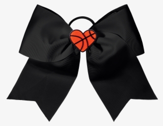 Chasse I Heart Basketball Hair Bow - Satin