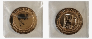 lunchbox coin front and back in plastic tranparent - coin