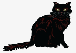 , , - Long Haired Cat Clipart