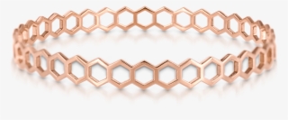 Honeycomb Bangle - Pinner - Pearl