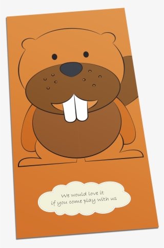 Beaver Postcards Suitable For Individual Childcare, - Cartoon