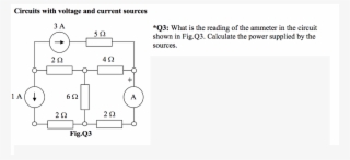 circuits with voltage and current sources 3 a q3 - diagram