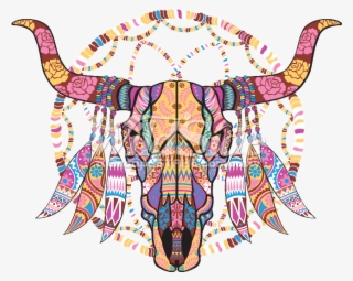 Mosaic Cowskull - Illustration