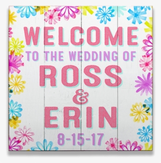 Personalized Wedding Welcome Sign - Greeting Card