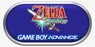 Gba Silver Ring Clear Game Logo Set - Legend Of Zelda: The Minish Cap