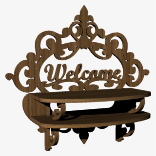 Welcome Sign Twin Shelf - Illustration