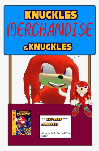 Knuckles Merchandise & Knuckles - Cartoon