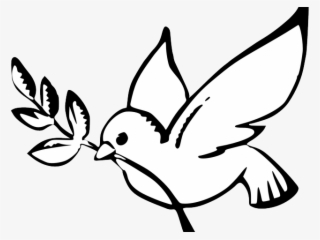White Dove Clipart Peace - Peace Clip Art Black And White