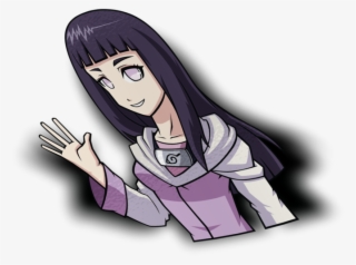 Hinata Half Peeker Sticker - Cartoon