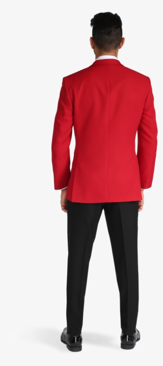 Red Peak Lapel Tuxedo - Suit