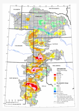 Map Of Texas And New Mexico - Ogallala Aquifer Data 2018