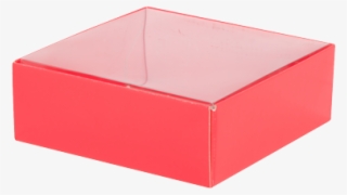Packs Of Red Gift Boxes With Clear Lids - Pink Boxes Clear Lid
