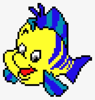 Flounder - Grid Hard Pixel Art