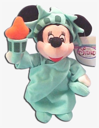 Minnie Mouse Statue Of Liberty Disney Store Doll Plush - Minnie Mouse Doll Liberty