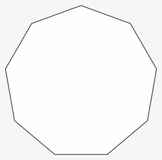 Polygon Clipart Decagon - Nonagon Png
