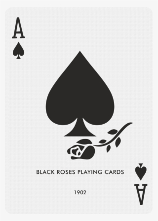 Load Image Into Gallery Viewer, Black Roses Playing - Bicycle Rider Back Playing Cards Ace Of Spades