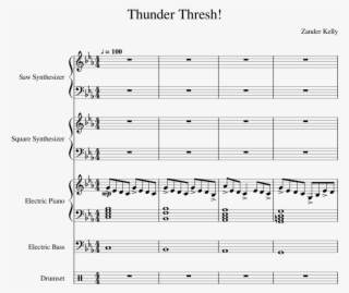 Thunder Thresh Theme Song - Sheet Music