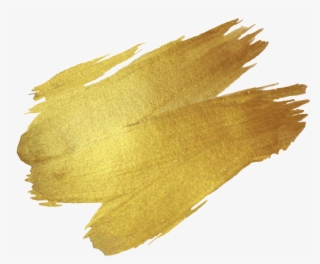Gold Sticker - Gold Brush Stroke Png