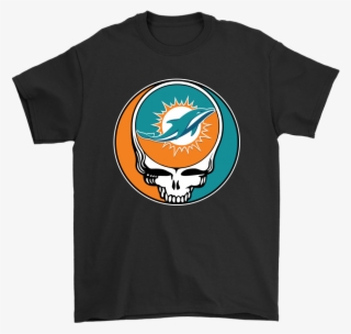 Nfl Team Miami Dolphins X Grateful Dead Logo Band Shirts - Miami Dolphins