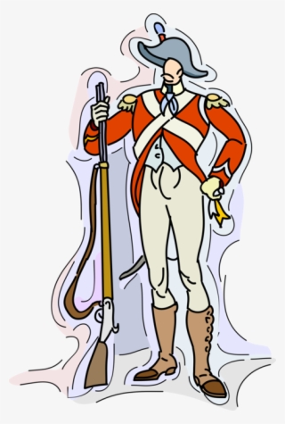 Vector Illustration Of 19th Century Military Soldier - British Soldier Clipart