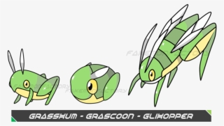 Grasshopper Clipart Baby - Fan Made Grass Hopper Pokemon