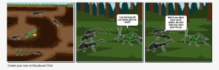 Grasshopper And Ant Story - Cartoon