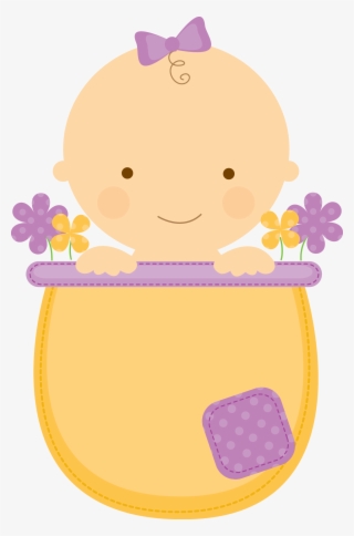 Babyinflowerpot Purple - Baby Girl Clipart