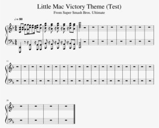 Little Mac Victory Theme - Dancing Line Storm Sheet Music
