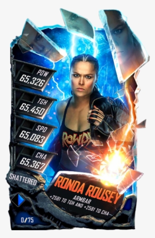 Rondarousey S5 24 Shattered8 - Wwe Supercard Shattered Cards