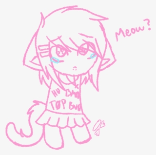 Sad Neko - Drawing