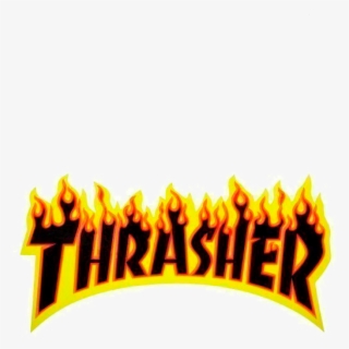 Cropped Thrasher Logo - Thrasher Skateboard Magazine Logo Transparent ...