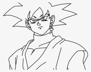 Dragon Ball Clipart Black And White - Dragon Ball Super Goku Black Drawing