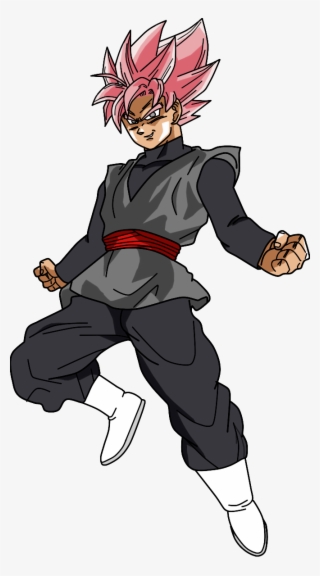 This Png File Is About Comics And Fantasy , Black Goku - Black Goku Ssj Rose Png