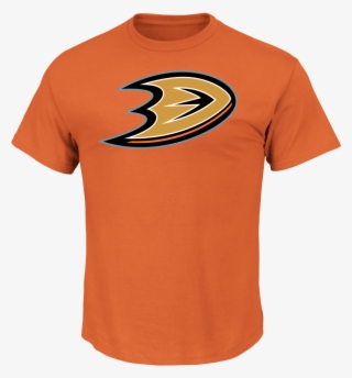 Anaheim Ducks Orange Primary Logo Shirt - Hot Rods Baseball